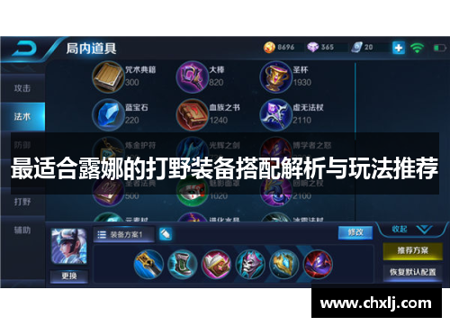 最适合露娜的打野装备搭配解析与玩法推荐