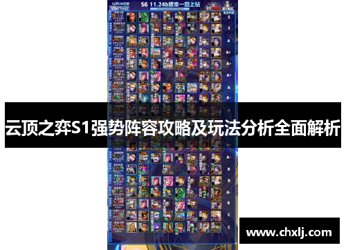 云顶之弈S1强势阵容攻略及玩法分析全面解析